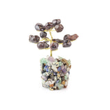 Garnet Tree on Mixed Gems - Gemstone Tree of Life Decor for Home Energy, Desk Display and Crystal Gifting