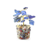 Deep Blue Lapis Lazuli Tree on Mixed Gems - Gemstone Tree of Life Decor for Home Energy, Desk Display and Crystal Gifting
