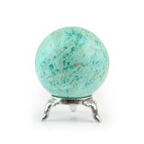 Turquoise Sphere - Statement Gemstone Display on Stand for Collector Decor, Meditation Spaces and High-Impact Gifting